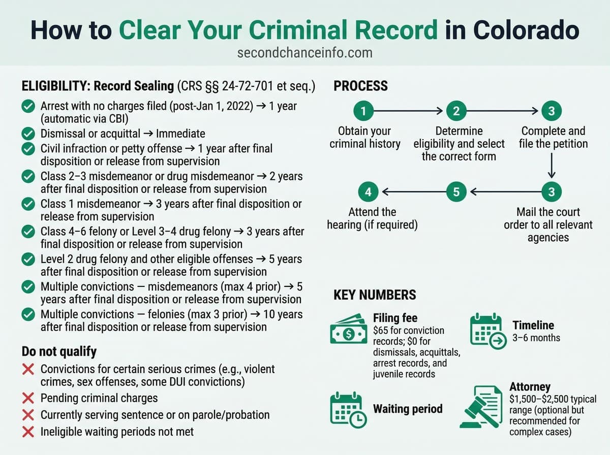 Colorado expungement process infographic