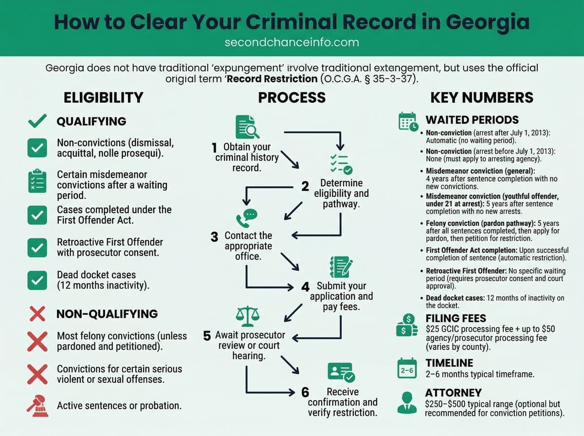 Georgia expungement process infographic