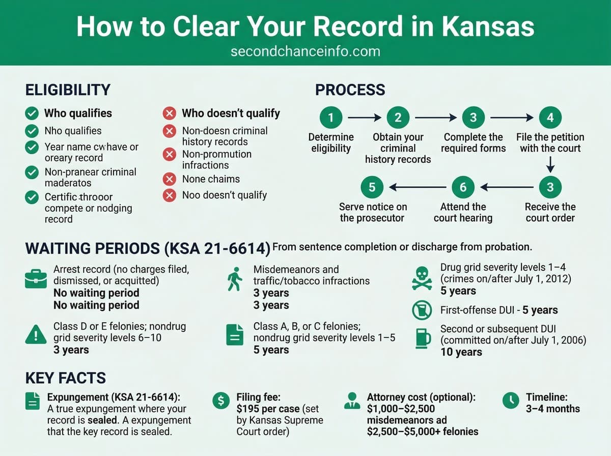 Kansas expungement process infographic