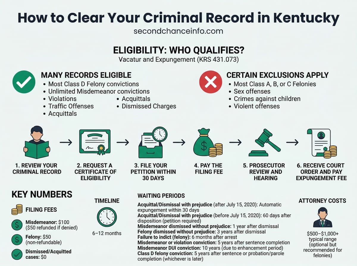 Kentucky expungement process infographic