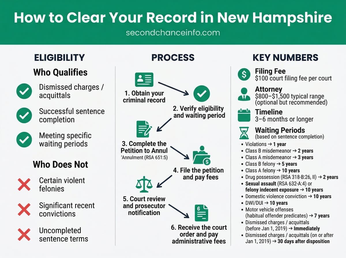 New Hampshire expungement process infographic