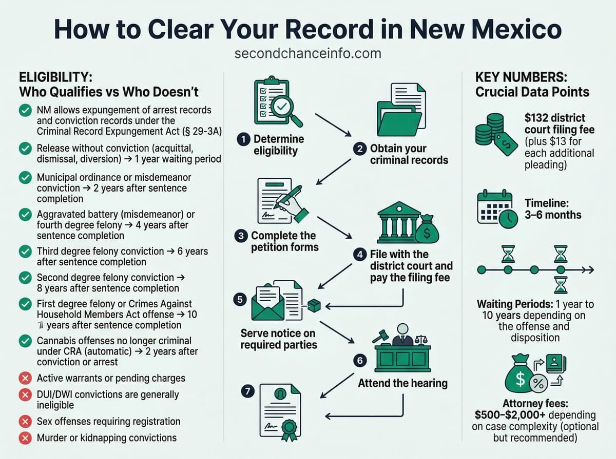 New Mexico expungement process infographic