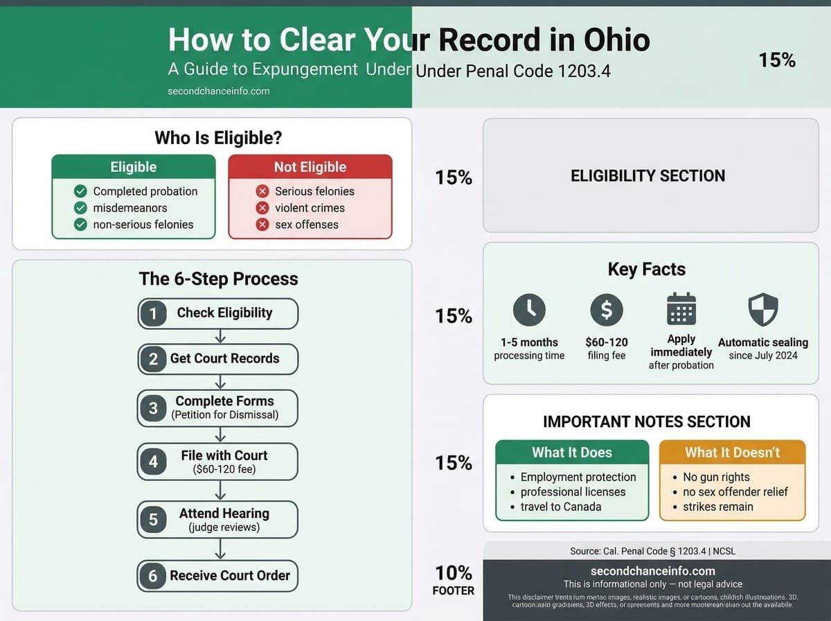 Ohio expungement process infographic