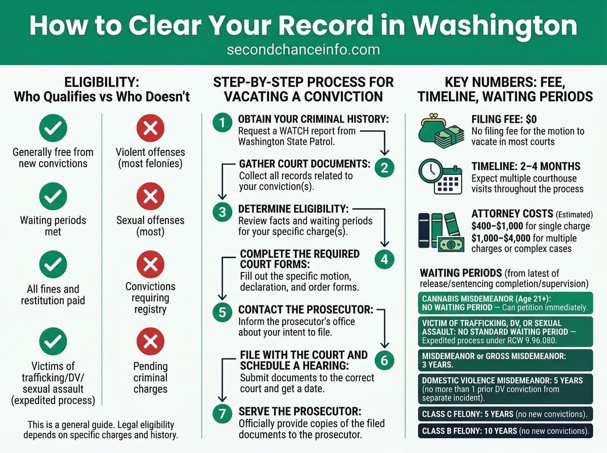 Washington expungement process infographic
