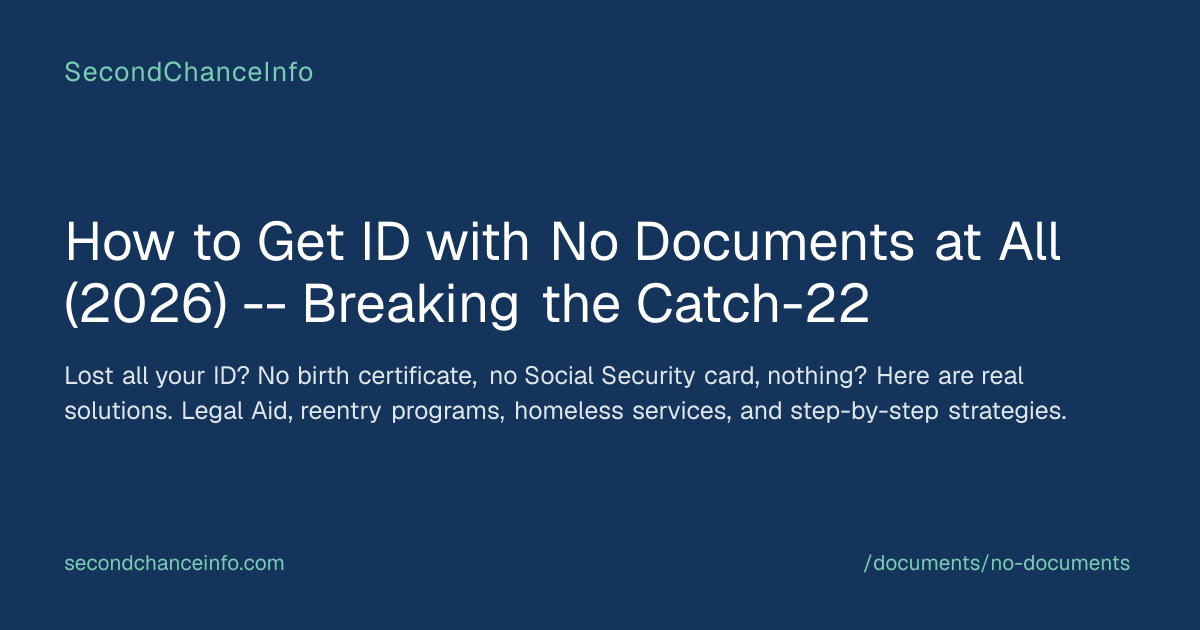 How to Get ID with No Documents at All (2026) -- Breaking the Catch-22
